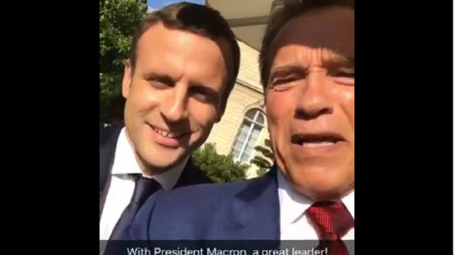 Macron és Schwarzenegger "beszólt" Donald Trumpnak