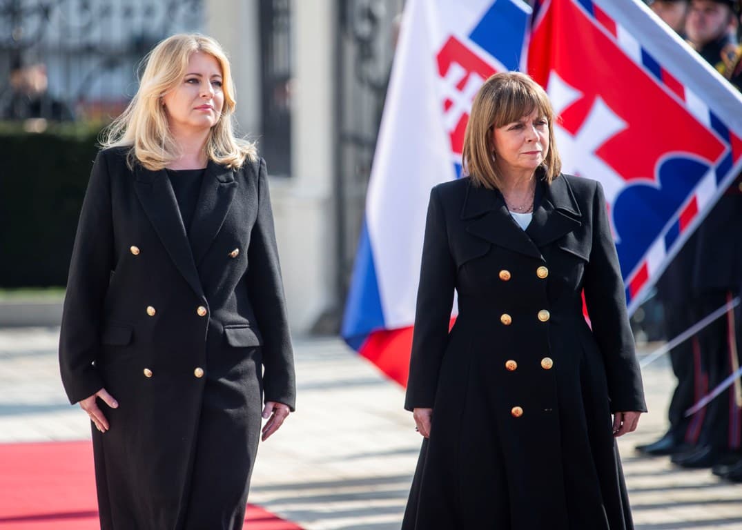 A két ország közötti jó kapcsolatokat méltatta szlovák és a görög államfő
