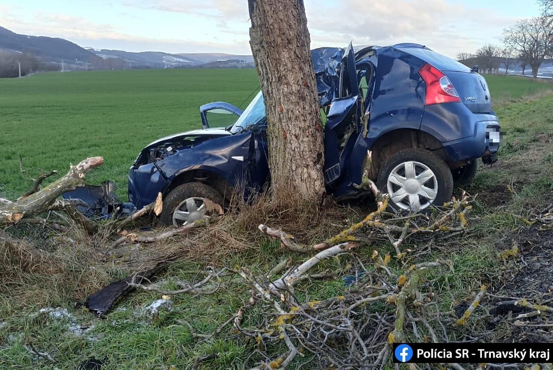 Tragikus baleset: fának rohant a Dacia, a sofőrnek esélye sem volt túlélni (FOTÓK)