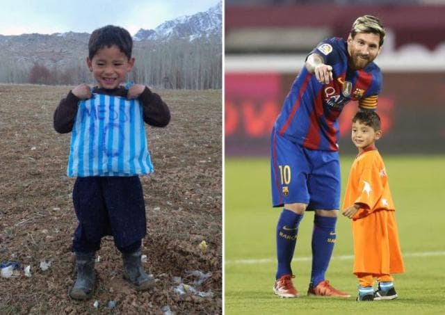 MEGHATÓ: Nem akart elszakadni a nejlonzacskómezes kisfiú Messitől