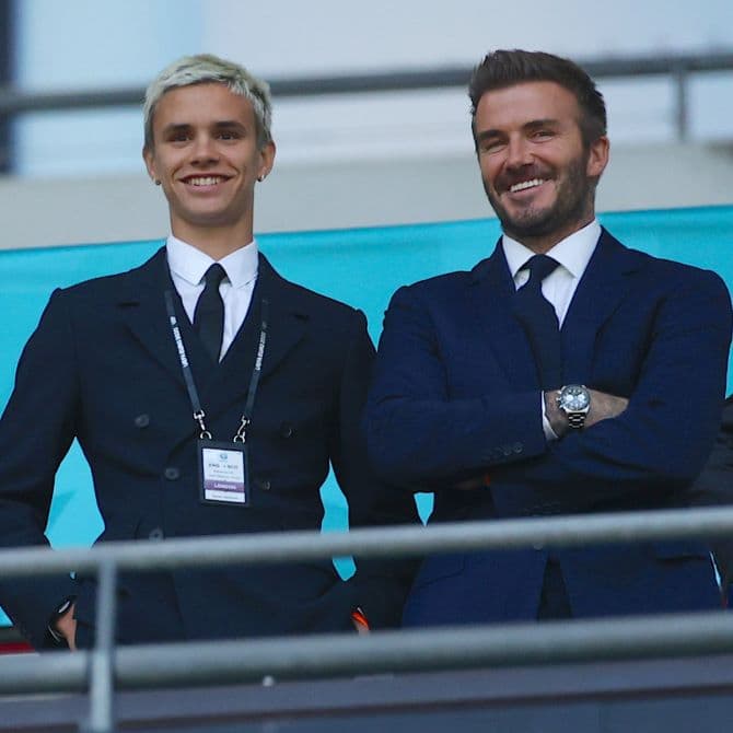 David Beckham fia bemutatkozott a profi labdarúgók között
