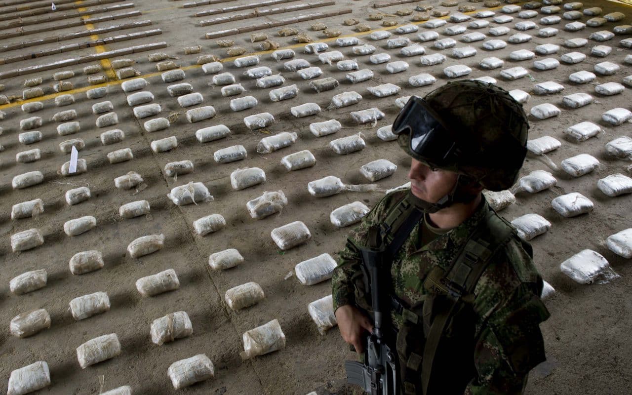 Több mint kilenc tonna kokaint foglaltak le Kolumbiában