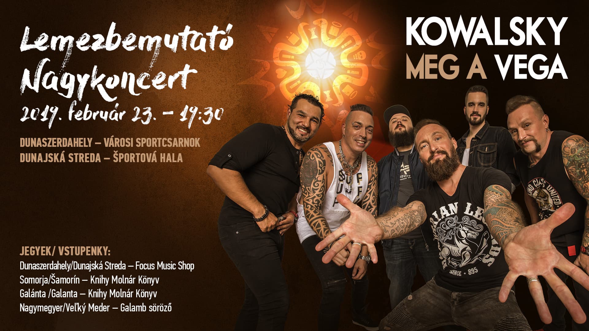 Kowalsky meg a Vega lemezbemutató nagykoncert Dunaszerdahelyen