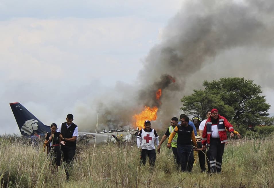 Felszállás közben lezuhant egy mexikói repülőgép