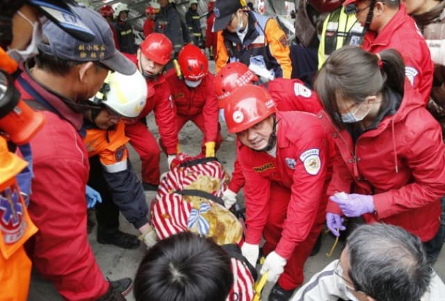 Tajvani földrengés - Negyven fölé emelkedett a már megtalált halálos áldozatok száma