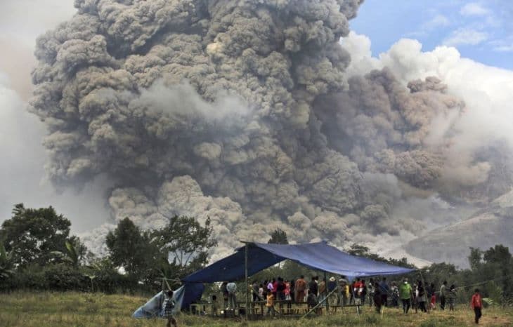 Ismét kitört a Sinabung vulkán Indonéziában
