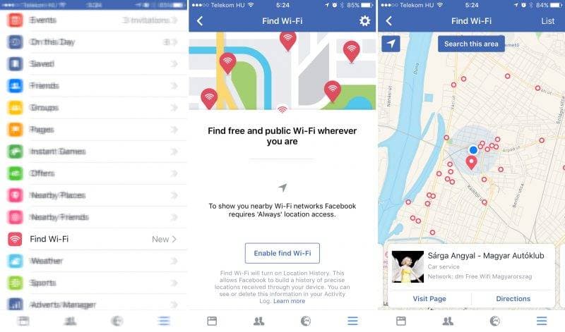 A Facebook segít találni ingyenes wifit